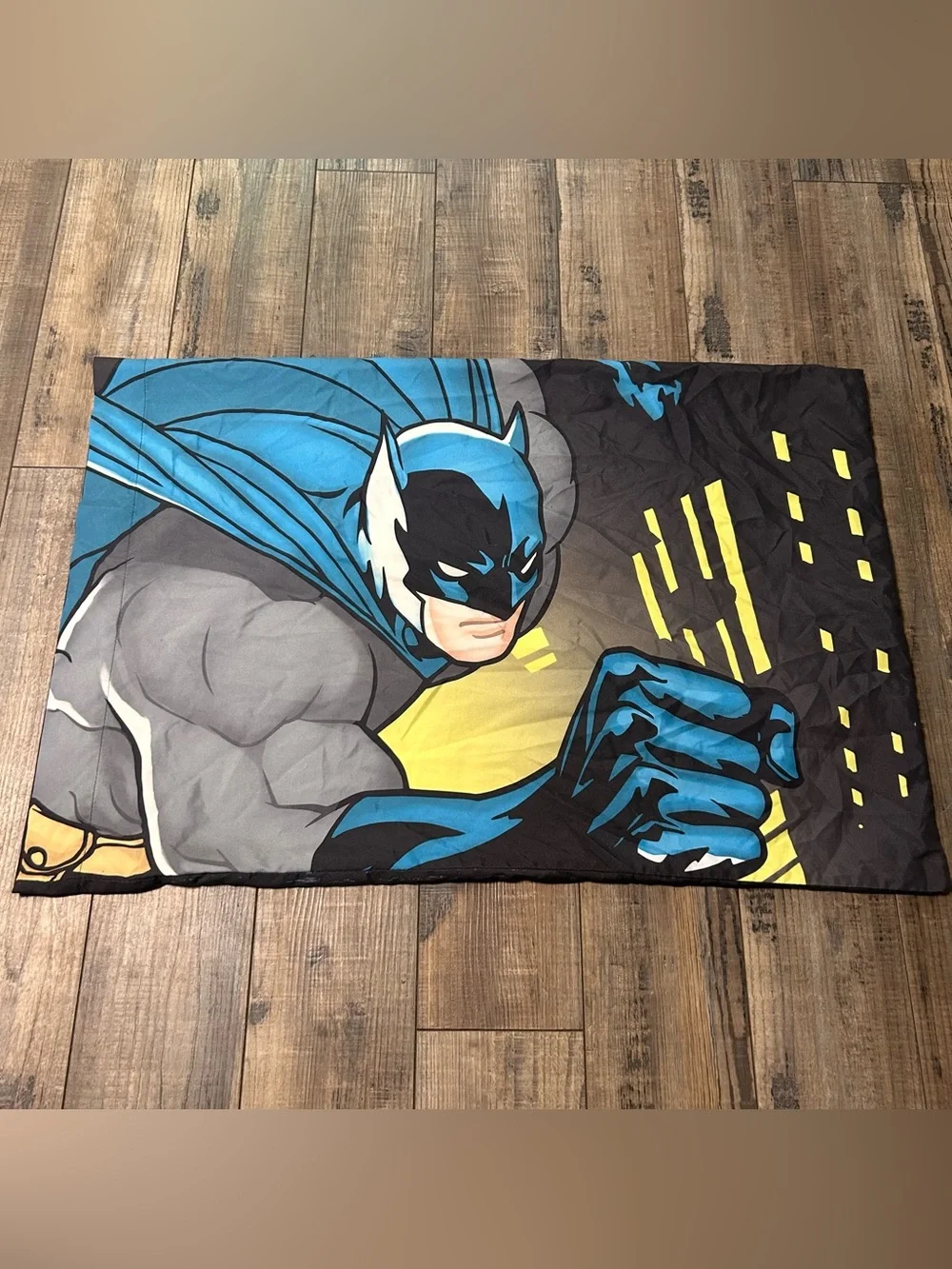 Batman Dc Comics Pillow Case Single Twin Pillowcase Blue Bat Man Standard